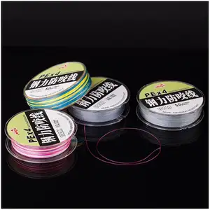 Pe Braided Fishing Line X4 Popular Ultra Fine Diameter Easy Handing Casting Carbon Fiber Fishing Net 8X Fishing Line Counter