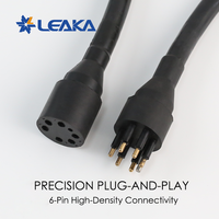 Connecteur sous-marin étanche IP69K à 6 broches Seacon, mâle-femelle, enfichable à l'état humide, pour ROV, avec contacts plaqués or, ensemble de câbles marins circulaires