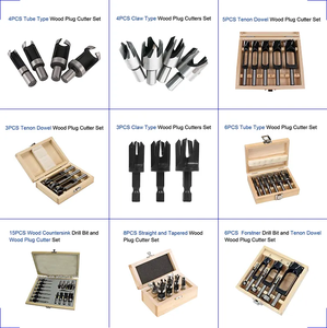 3 pcs自定心导向软木钻头制作塞子的木塞切割机组 - Product Image 4