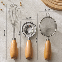 Filtre en acier inoxydable 304, séparateur portable de blancs d'œufs pour aliments complémentaires pour bébés, ensemble de pâtisserie, mélangeur manuel pour œufs