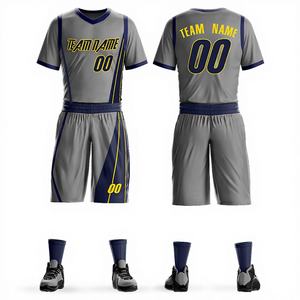 Maillot de compétition personnalisé avec logo d'équipe, 100 % polyester respirant, imprimé par transfert thermique, grande taille, antibactérien - Product Image 1