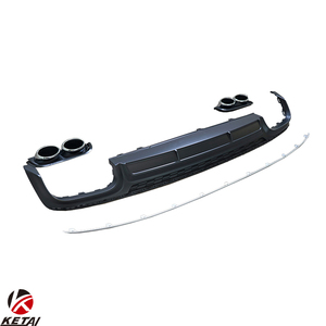 S6สไตล์สีดำหรือสีเงินกันชนรถด้านหลังกระจายกับ Pistic เคล็ดลับสำหรับออดี้ <span class=keywords><strong>A6</strong></span> <span class=keywords><strong>S</strong></span>-<span class=keywords><strong>Line</strong></span> <span class=keywords><strong>2019</strong></span> + - Product Image 2