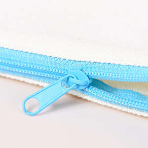 कपास कैनवास जिपर बैग छोटे उपकरण पाउच पुनः प्रयोज्य सौंदर्य प्रसाधन मेकअप बैग पर्यावरण अनुकूल कस्टम लोगो आकार - Product Image 5