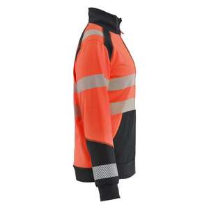BLAKLADER - 350825285599L Sudadera Mujer Hi-Vis con cremallera Rojo hi-vis/negro-EAN 7330509933657 ROPA DE TRABAJO DE 2017 - Product Image 4