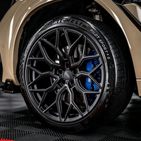 Jantes de voiture en alliage forgé monobloc concave style HF-2 noir mat 19-22 pouces 5*112 pour A6L RS6 A7 RS7 SQ7 M3 M4 CLS GLE