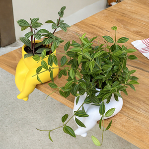 Vase en résine au design créatif et original, écologique et durable, en forme de jambe de fesseux, pour la décoration de la maison et du jardin, pots et jardinières à fleurs - Product Image 6