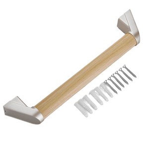 Barres d'appui pour salle de bain en acier inoxydable 28 mm, revêtement extérieur en PVC antidérapant, fixation murale pour personnes âgées et handicapées - Product Image 5