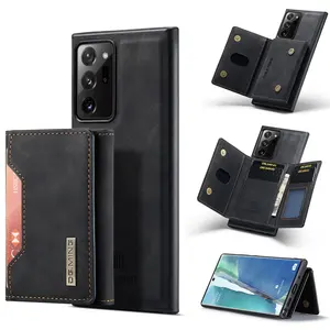 DG MING 2In1 Detachable Magnetic Leather Case For Samsung galaxy Note 20 / Note 20 Ultra Wallet Cover Card Holder phone case