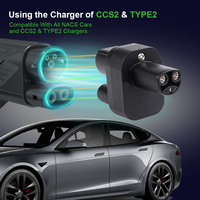 Chargeur EV CCS2 vers Tesla Adaptateur Convertisseur 200A 1000V 200KW pour Modèle 3/X/Y/S CCS COMBO 2 EV Convertisseur de Charge Adaptateur Électrique