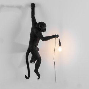 Moderne Noir Lampe Singe Résine Chanvre Corde Singe Lampe de Salon Blanc Singe Lumières Pendentif Lumières Lampe Suspendue E27 - Product Image 3