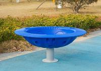 Chaise tournante colorée en plastique PP pour aire de jeux, équipement de jeu rotatif intérieur/extérieur