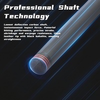 Queue de billard professionnelle en fibre de carbone Uni-Lock de 58 pouces, 21 oz, pointe de 13 mm, faible déviation, pour tournoi de club de billard