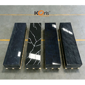 Losa para Encimera de Cocina Koris, 3660*760, 12 mm de Grosor, Patrón de Mármol Negro, Superficie Sólida de Acrílico Puro Modificado, Lámina de <span class=keywords><strong>Corian</strong></span> con Aspecto de Mármol - Product Image 3