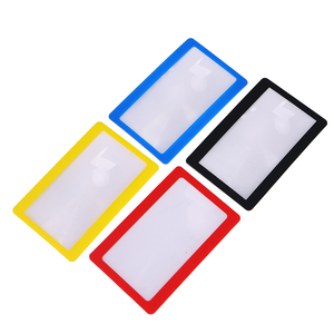 Selección de varios colores 3X Regalo promocional Tarjeta DE CRÉDITO Lupa <span class=keywords><strong>Fresnel</strong></span> Lente Tarjeta de aumento - Product Image 2