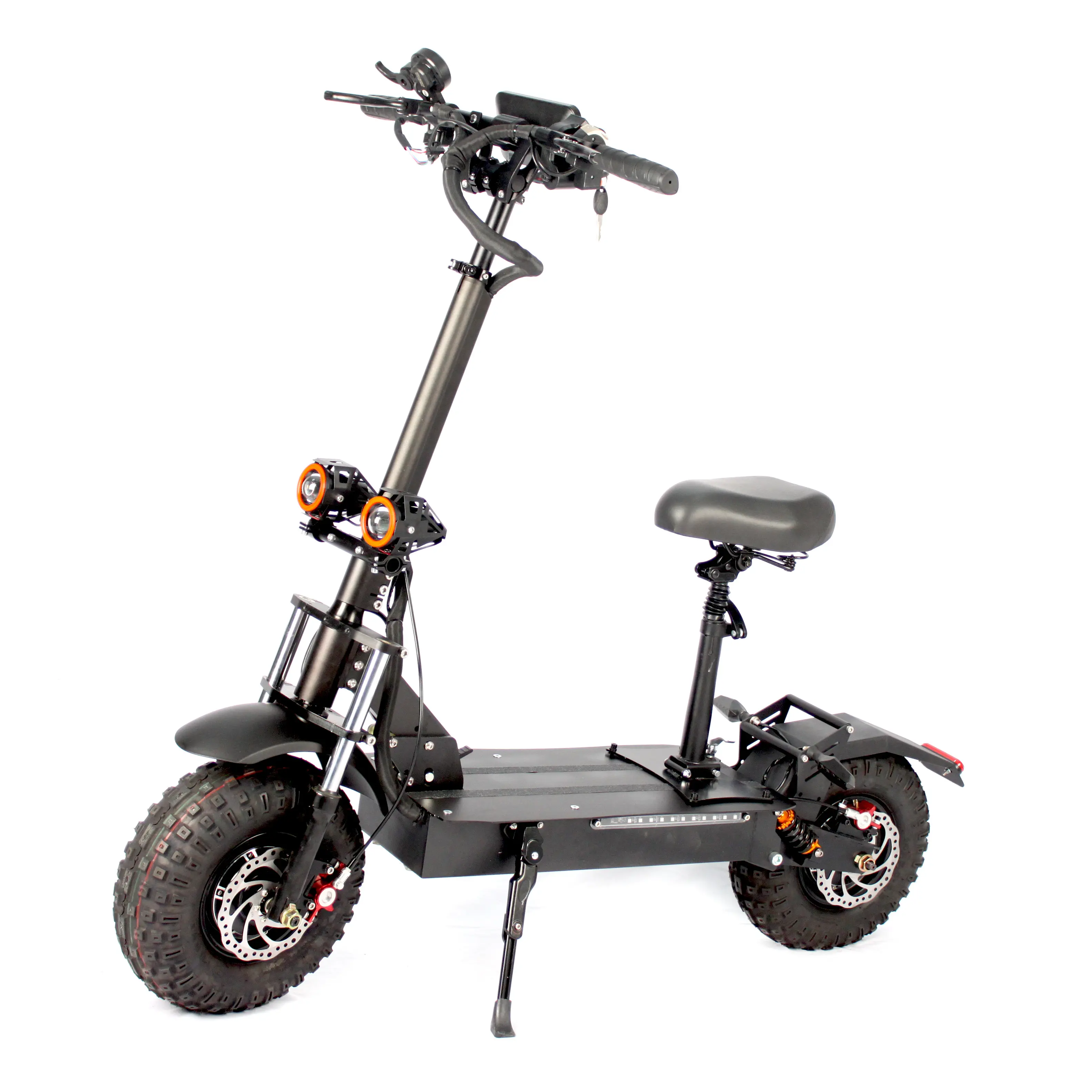 100KM 60v 8000W Fat Tire Off Road Doppel motor E Roller mit Sitz