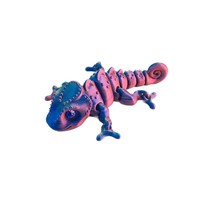 2025 nouveau jouet de modèle de dégradé de caméléon imprimé en 3D, Animal articulé mobile, accessoires décoratifs réalistes de dinosaure