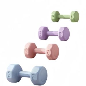 Mancuernas Hexagonales Recubiertas de Neopreno Ecológicas, Resistentes al Sudor, Núcleo de Hierro Sólido, Unisex, para Entrenamiento de Yoga en Casa - Product Image 1