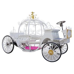 Chariot électrique sans <span class=keywords><strong>chevaux</strong></span> personnalisé en forme de citrouille Cendrillon pour cérémonie de mariage, marque ZOWN, 6 personnes, garantie de 2 ans - Product Image 5