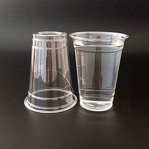 Venta al por mayor personalizado 10 12 14 16 20 24 oz taza de plástico transparente desechable para mascotas con tapa plana de cúpula para <span class=keywords><strong>café</strong></span> helado - Product Image 3