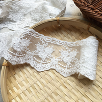 Erkoumi 3.3 pouces bordure broderie ruban délicat couronne ruban dentelle coupe pour artisanat mariée robe de mariée Applique décoration