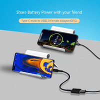 Adaptateur universel USB C vers USB 2.0, câble OTG Plug and Play, convertisseur pour Google Chromebook, téléphone portable, tablette, clé USB