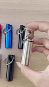 Boîtes à pilules en métal de haute qualité, conteneur quotidien pour pilules, porte-clés en métal personnalisé avec logo, pour les voyages, étanche - Product Image 6
