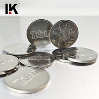 Jetons de jeu d'arcade miniatures en acier personnalisés en gros pour distributeurs automatiques à monnayeur et utilisation par plusieurs personnes