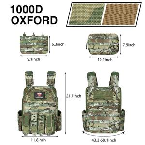 Gilet tactique d'entraînement, gilet de combat, Molle à libération rapide, chaleco táctico, poche de chasse, gilet de chasse, porte-plaque, gilet tactique - Product Image 3