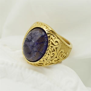 Fashion Fine Stainless Steel Finger <b>Ring</b> Jewelry Gemstone Charm <b>Rings</b> <b>Men</b> - Product Image 6