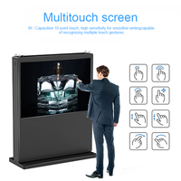 Lecteur publicitaire à écran vertical/horizontal de 49/55/65 pouces, panneau solaire personnalisé, Android, affichage numérique sur pied, 4K, Formall