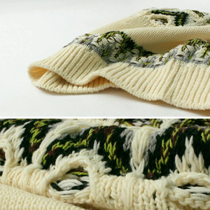 Tùy Chỉnh Người Đàn Ông Của Mùa Đông Crew Cổ Áo Len Bắc Âu Đan Áo Thun Với Công Bằng Isle Mô Hình Thoáng Khí Và Phía Trước <span class=keywords><strong>Logo</strong></span> Vị Trí - Product Image 4