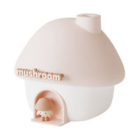 YINHI Nouvelle Lampe d'Ambiance Veilleuse Champignon Humidificateur Domestique USB à Piles pour Bureau et Chambre