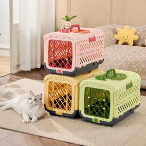 Sac de transport pliable pour animaux de compagnie, version avec fenêtre, capacité 7 kg, couleur unie, pour chat et chien, portable, pour voiture et extérieur, vente en gros - Product Image 2