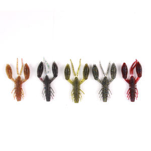 Selco leurre d'écrevisses en plastique souple appât de créature réaliste <span class=keywords><strong>pour</strong></span> bar et poisson prédateur d'eau douce - Product Image 1