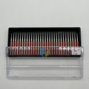 El juego de cabezales de molienda de diamante puntiagudo electrochapado portátil de 3mm se puede personalizar para tallar y pulir - Product Image 4