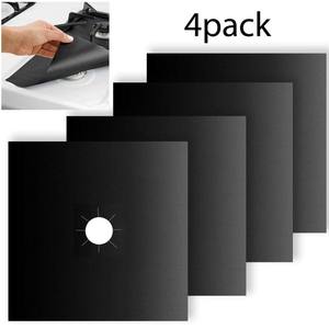 Protectores de Cocina Reutilizables de 0.2mm para Estufa de <span class=keywords><strong>Gas</strong></span>, Antiadherentes y Resistentes al Calor, Cubiertas para Quemadores de Estufa de <span class=keywords><strong>Gas</strong></span> - Product Image 3