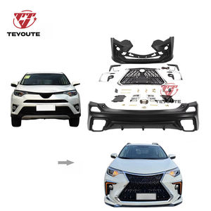 Kit complet d'accessoires extérieurs pour pièces automobiles, protection de pare-chocs et calandre pour Toyota Rav4 2016-2019, transformation en <span class=keywords><strong>Lexus</strong></span> - Product Image 2