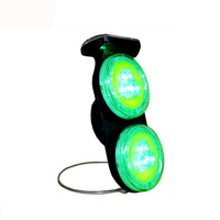 Feu de signalisation solaire universel à LED clignotante avec feuille réfléchissante 3M en PC/ABS, étanchéité IP66, alimenté par batterie rechargeable pour