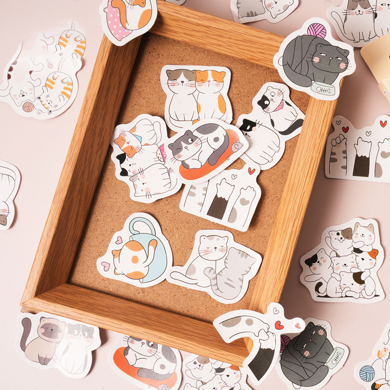 100 Pcs Cat And Dog Stickers For Kids, Cute Stickers For Water Bottle Laptop Scrapbook, Waterproof Cat Dog Mixed Sticker Pack For Girls Boys Women Men - View #9