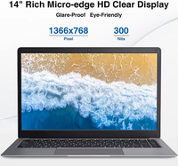 Usine OEM 14 pouces ordinateurs portables Intel Celeron N3350 RAM 6GB 64GB EMMC ordinateurs portables ultra-minces pour les étudiants et l'éducation