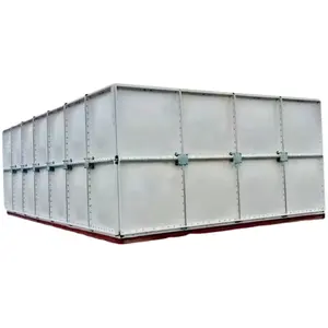 Food Grade 100m3 200m3 Panels Combined SMC/GRP/FRP Water Storage Tank