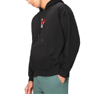 Penjualan terlaris pabrik OEM hoodie cetak Digital Fashion rajutan populer pria