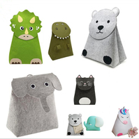 Sac de rangement pour jouets musicaux en tissu feutre durable au design personnalisé Organisateur d'accessoires pour chambre d'enfants mignons pour salle de jeux d'enfants
