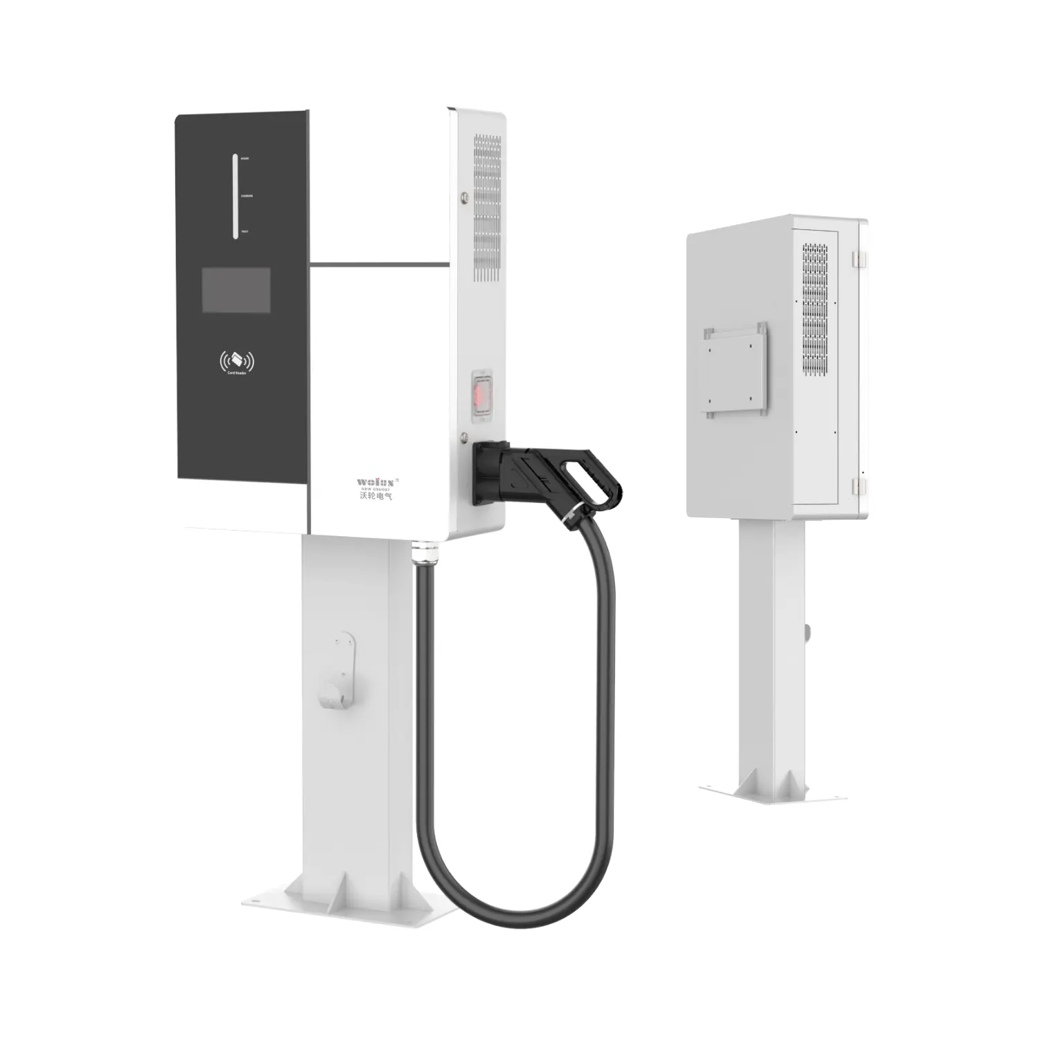 Wolun nuovo CCS GBT CE Rfid IP55 Rated 20kw 30kw 40kw 60kw 3 Phase OCPP DC EV Charger Station Level3 Car Charger DC fabbrica