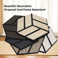 Panneaux acoustiques modernes en placage de bois Décoration murale insonorisante pour Home Cinéma Bureau Église Studio Solutions d'insonorisation