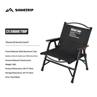 Chaise pliante tactique portable en alliage d'aluminium, large et détachable, pour camping, modèle Kermit, pour l'extérieur