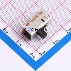 1825289-1 Slide Switch Through hole Component (THT) Switch Double Pole Double Throw Rectangle Pin Header Through Hole - Product Image 2