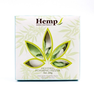 Hữu cơ shea butter và hạt cây gai dầu chiết xuất tắm fizzer tắm bom tàn ác-miễn phí sửa chữa làm dịu loạt sụp đổ nhiều - Product Image 3