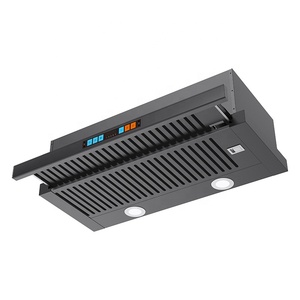 <span class=keywords><strong>Hotte</strong></span> aspirante électrique <span class=keywords><strong>encastrable</strong></span> slim intelligente en acier inoxydable <span class=keywords><strong>noir</strong></span> avec moteur en cuivre et éclairage LED, pour cuisine murale - Product Image 2