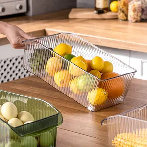 Refrigerator Storage Box Organizers Transparent Fridge Organizer Kitchen Clear Plastic Refrigerators Storage Container Box